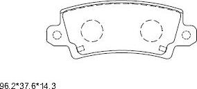 Asimco KD2777 - Kit pastiglie freno, Freno a disco autozon.pro