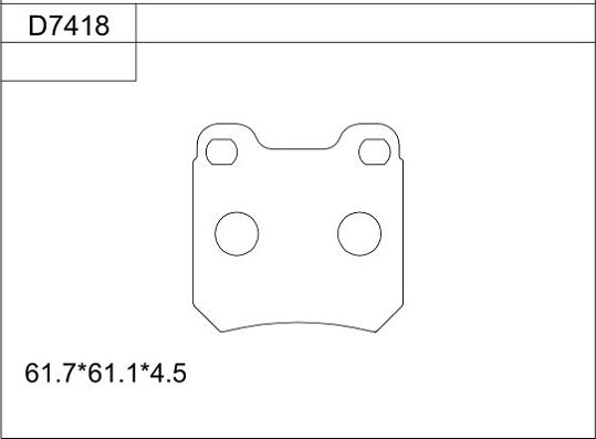 Asimco KD7418 - Kit pastiglie freno, Freno a disco autozon.pro