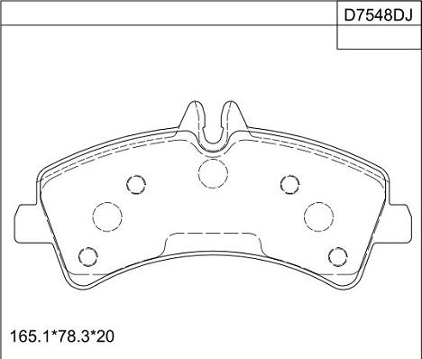 Asimco KD7548D - Kit pastiglie freno, Freno a disco autozon.pro