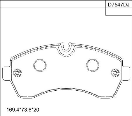 Asimco KD7547D - Kit pastiglie freno, Freno a disco autozon.pro