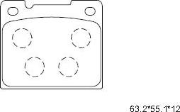 Asimco KD7568 - Kit pastiglie freno, Freno a disco autozon.pro