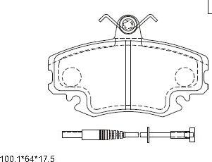 Asimco KD7514 - Kit pastiglie freno, Freno a disco autozon.pro