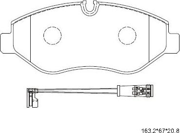 Asimco KD7515 - Kit pastiglie freno, Freno a disco autozon.pro