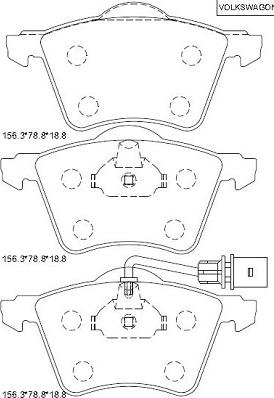 Asimco KD7580 - Kit pastiglie freno, Freno a disco autozon.pro