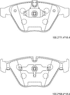 Asimco KD7535H - Kit pastiglie freno, Freno a disco autozon.pro