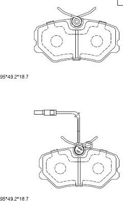 Asimco KD7533 - Kit pastiglie freno, Freno a disco autozon.pro