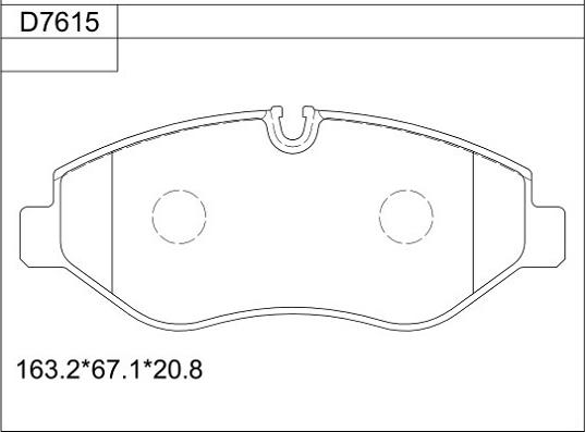 Asimco KD7615 - Kit pastiglie freno, Freno a disco autozon.pro