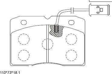 Asimco KD7611 - Kit pastiglie freno, Freno a disco autozon.pro