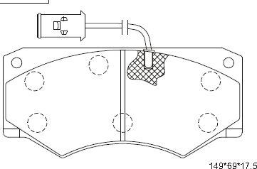 Asimco KD7613 - Kit pastiglie freno, Freno a disco autozon.pro