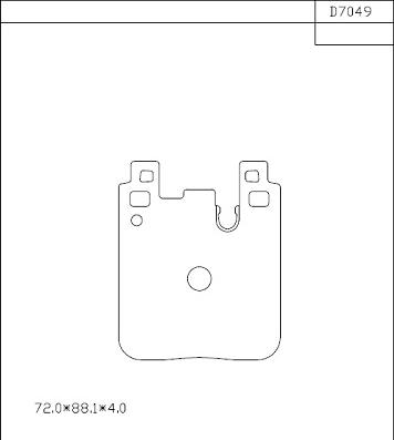 Asimco KD7049 - Kit pastiglie freno, Freno a disco autozon.pro