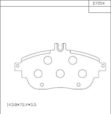 Asimco KD7054 - Kit pastiglie freno, Freno a disco autozon.pro