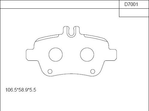 Asimco KD7001 - Kit pastiglie freno, Freno a disco autozon.pro