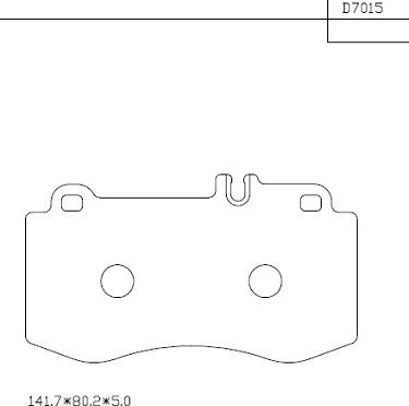 Asimco KD7015 - Kit pastiglie freno, Freno a disco autozon.pro