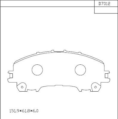 Asimco KD7012 - Kit pastiglie freno, Freno a disco autozon.pro