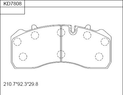 Asimco KD7808 - Kit pastiglie freno, Freno a disco autozon.pro