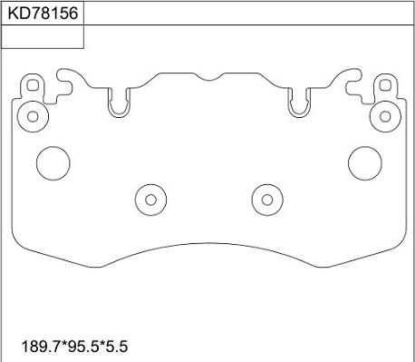 Asimco KD78156 - Kit pastiglie freno, Freno a disco autozon.pro