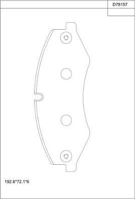 Asimco KD78157 - Kit pastiglie freno, Freno a disco autozon.pro