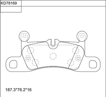 Asimco KD78169 - Kit pastiglie freno, Freno a disco autozon.pro