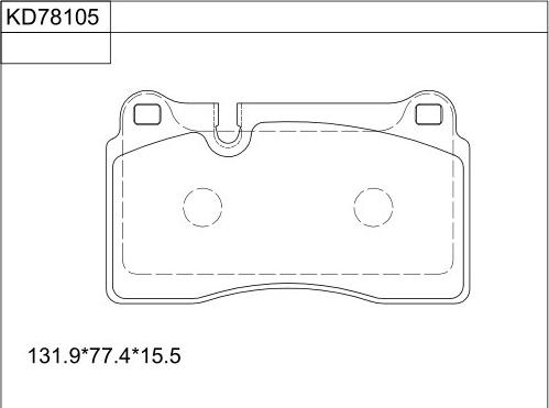 Asimco KD78105 - Kit pastiglie freno, Freno a disco autozon.pro