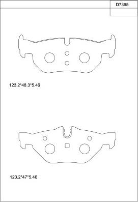 Asimco KD7365 - Kit pastiglie freno, Freno a disco autozon.pro