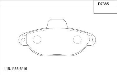 Asimco KD7385 - Kit pastiglie freno, Freno a disco autozon.pro