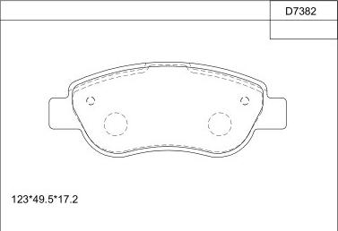 Asimco KD7382 - Kit pastiglie freno, Freno a disco autozon.pro