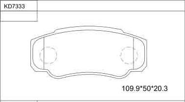 Asimco KD7333 - Kit pastiglie freno, Freno a disco autozon.pro