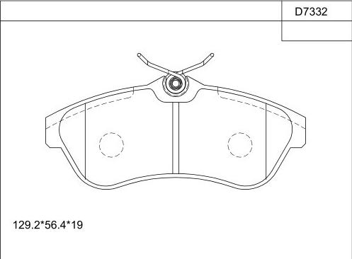 Asimco KD7332 - Kit pastiglie freno, Freno a disco autozon.pro