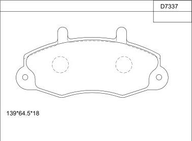 Asimco KD7337 - Kit pastiglie freno, Freno a disco autozon.pro