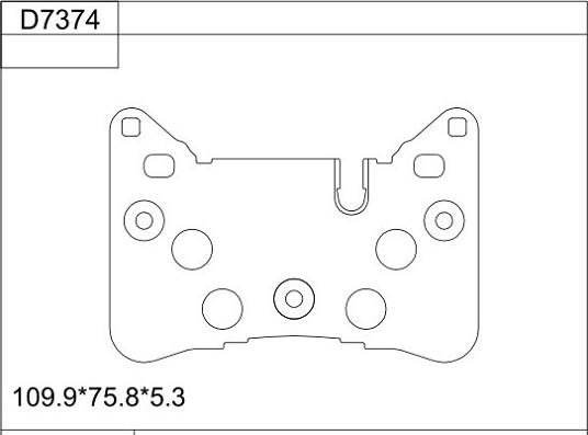 Asimco KD7374 - Kit pastiglie freno, Freno a disco autozon.pro