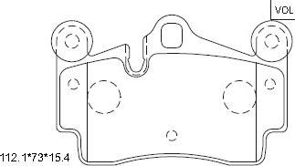 Asimco KD7794 - Kit pastiglie freno, Freno a disco autozon.pro