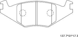 Asimco KD7790 - Kit pastiglie freno, Freno a disco autozon.pro