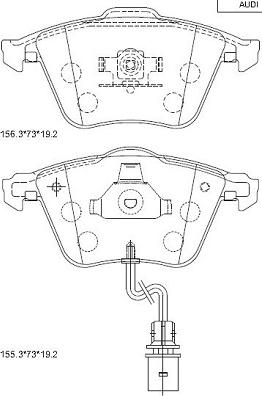 Asimco KD7798 - Kit pastiglie freno, Freno a disco autozon.pro