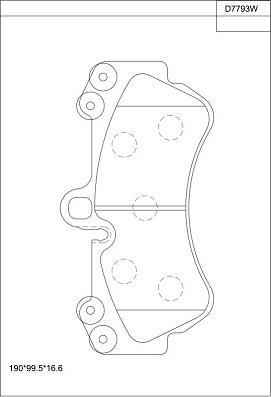 Asimco KD7793W - Kit pastiglie freno, Freno a disco autozon.pro