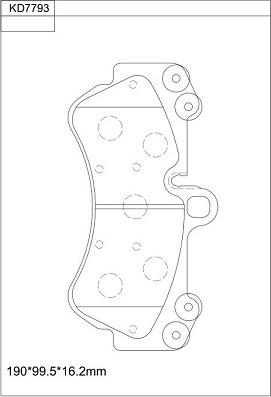 Asimco KD7793 - Kit pastiglie freno, Freno a disco autozon.pro