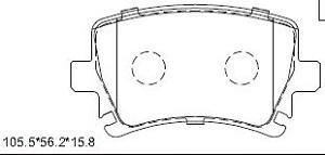 Asimco KD7792 - Kit pastiglie freno, Freno a disco autozon.pro