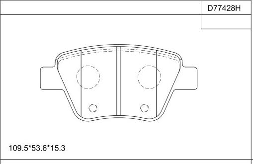 Asimco KD77428H - Kit pastiglie freno, Freno a disco autozon.pro