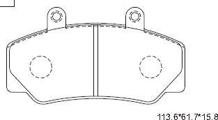 Asimco KD7759 - Kit pastiglie freno, Freno a disco autozon.pro