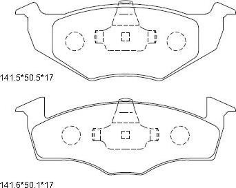 Asimco KD7753 - Kit pastiglie freno, Freno a disco autozon.pro