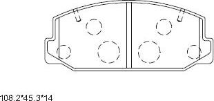 Asimco KD7765 - Kit pastiglie freno, Freno a disco autozon.pro