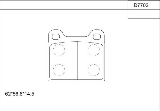 Asimco KD7702 - Kit pastiglie freno, Freno a disco autozon.pro