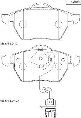 Asimco KD7718 - Kit pastiglie freno, Freno a disco autozon.pro