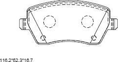 Asimco KD7785F - Kit pastiglie freno, Freno a disco autozon.pro