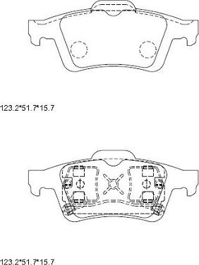 Asimco KD7781 - Kit pastiglie freno, Freno a disco autozon.pro