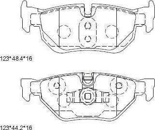 Asimco KD7787 - Kit pastiglie freno, Freno a disco autozon.pro