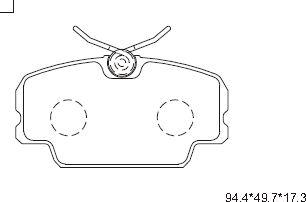 Asimco KD7778 - Kit pastiglie freno, Freno a disco autozon.pro