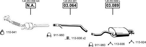 Asmet AU060125 - Impianto gas scarico autozon.pro