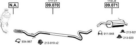 Asmet CI090945 - Impianto gas scarico autozon.pro