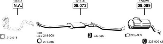 Asmet CI090225 - Impianto gas scarico autozon.pro