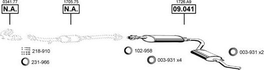 Asmet CI091590 - Impianto gas scarico autozon.pro